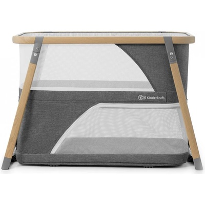 KinderKraft Бебешка кошара KinderKraft Sofi - Сгъваема, с люлка, сива (KKLSOFIGRY0000)