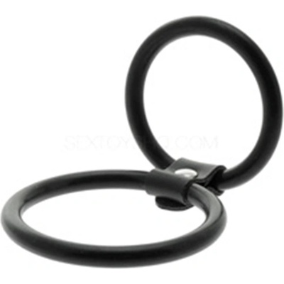 Excellent Power Двоен пенис пристегач - пенис ринг "ornament black