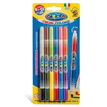 Image 1 of CARIOCA - Комплект маркери с две страни - 6 цвята (42269)