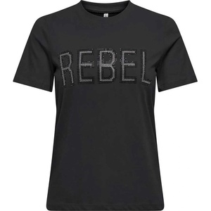 ONLY Тениска onlriri reg s/s stones top box jrs