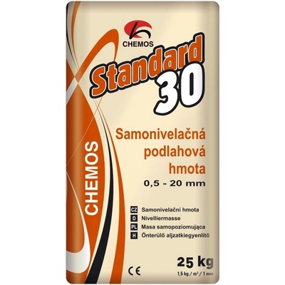 Chemos Standard 30 samonivelizačná podlahová hmota 25kg