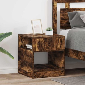 vidaXL Крайна масичка 2 бр. Опушен дъб 40, 5 x 40 x 45 см (890921)