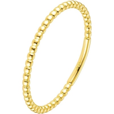Olivie Stříbrný kuličkový prstýnek GOLD 8818