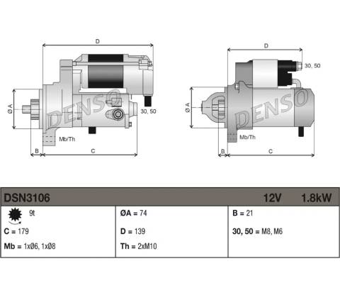 Startér DENSO DSN3106