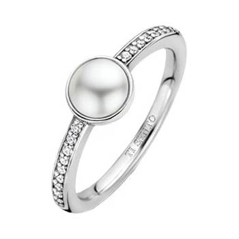 Ti Sento Сребърен дамски пръстен с перла Ti Sento 12308PW (12308PW)
