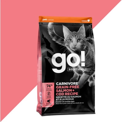 Go! solutions Go! carnivore Суха храна за котки със сьомга и треска