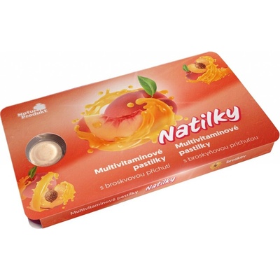 Packom International Natilky jahodové pastilky s vitamínom C 12 pastiliek