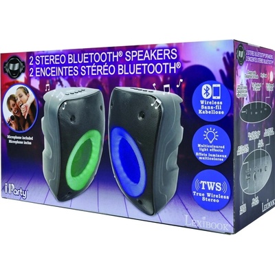 Lexibook Sada přenosných Bluetooth reproduktorů iParty s mikrofonem