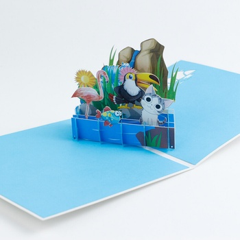 3D prianie Zvieratká pri vode