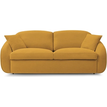 Bobochic Жълт разтегателен диван 235 cm Cezanne - Bobochic Paris (WT-SARA-3.5R-W_1 P1243)