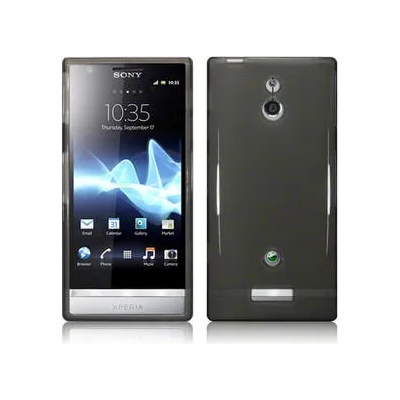 Sony Xperia_P LT22i Силиконов Калъф Черен + Протектор
