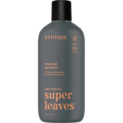 Attitude Pánský sprchový gel Super Leaves Patchouli & Bourbon 415 ml