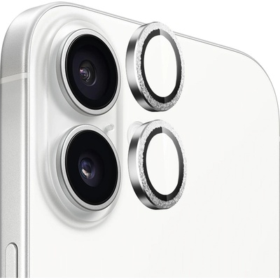 Blueo Протектор камера за iPhone 16 / iPhone 16 Plus - диамантено стъкло - сребърен диамант