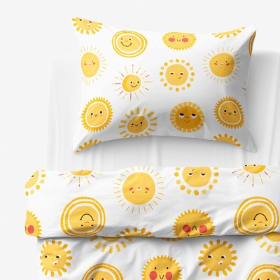 Goldea bavlna obliečky usmievavá slniečka 140x200 70x90
