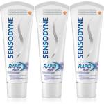Sensodyne Rapid Cool Mint паста за зъби с флуорид за чувствителни зъби 3x75ml