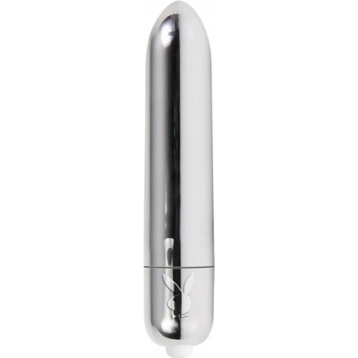 PLAYBOY BULLET MINI VIBRÁTOREK NA BATERIE STŘÍBRNÁ BARVA
