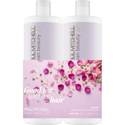Paul Mitchell Clean Beauty Repair šampon 1000 ml + kondicionér 1000 ml darčeková sada