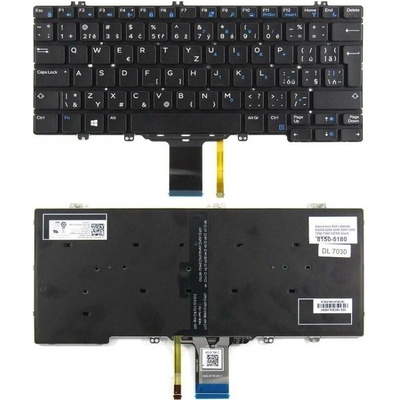 DeTech Klávesnice pro notebook Dell 7280, CZ/SK