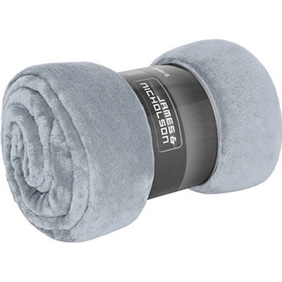 James&Nicholson fleece mikrovlákno JN1907 Silver Solid deka 180x130