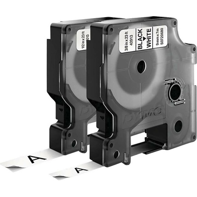 DYMO 40913, 45013 páska do štítkovače sada 2 ks Barva pásky: bílá Barva písma: černá 9 mm, 12 mm 7 m