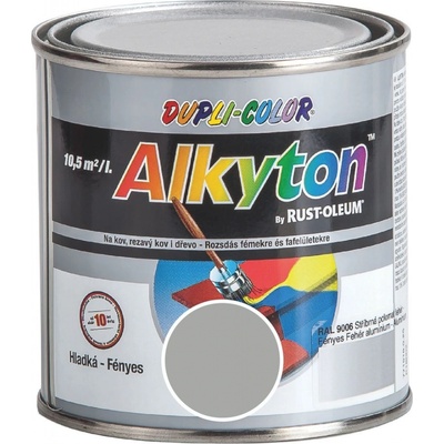 Alkyton Hladký lesk – 0,25L RAL 9006 bílý hliník