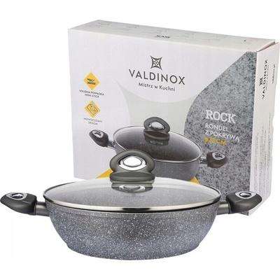 Hluboká pánev s uchy Valdinox ROCK s poklicí 28 cm nepřilnavá