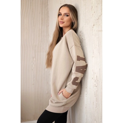 Kesi Insulated sweatshirt with California logo light beige