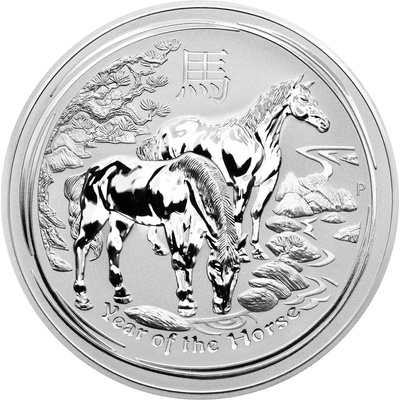 Perth Mint Stříbrná mince Rok Koně 1 kg Lunar II 1000 g