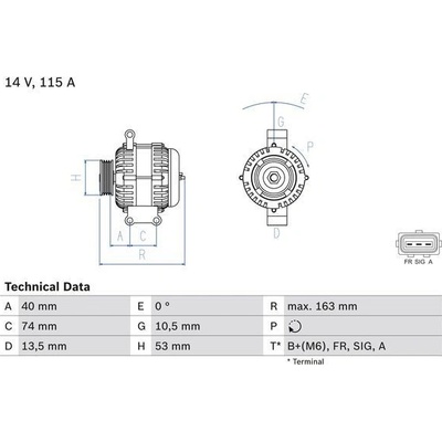 Alternátor BOSCH 0 986 049 520