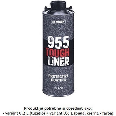 HB BODY 955 - Izolačná 2K polyuretánová hmota čierna 600ml