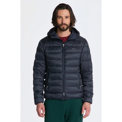 Gant LIGHT DOWN HOOD jacket modrá