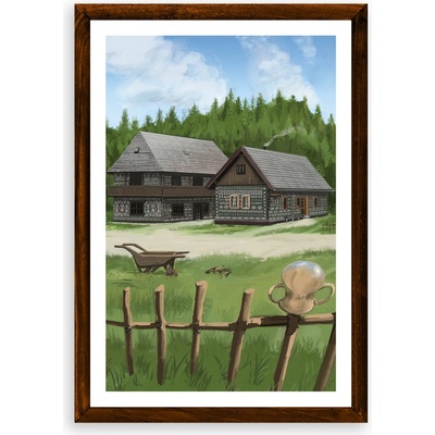 Poster Čičmany - Poster A3 bez rámu (27,9€)
