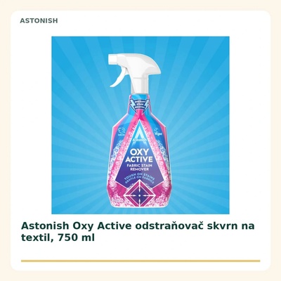 Astonish Oxy Active odstraňovač škvŕn na textil 750 ml