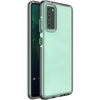 Samsung Pокривало Spring clear TPU за Samsung Galaxy A72 4G - Черен KP8784