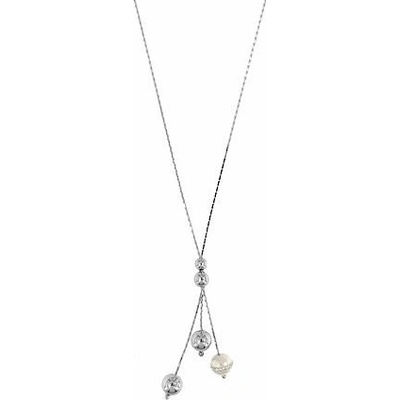 Infinity Silver Stříbrný náhrdelník s perlou 26008047