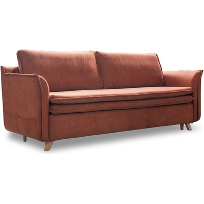 Miuform Кадифен разтегателен диван тухлен 225 cm Charming Charlie - Miuform (1314VR05)