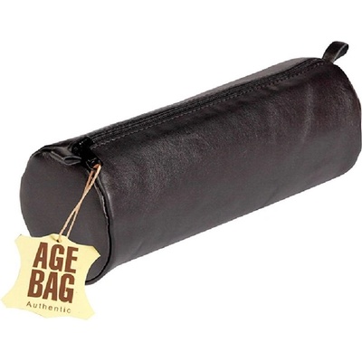 Clairefontaine Age-bag кръгла 22x8cm кожена черна поставка за химикалки P0016-0586 (P0016-0586)