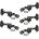 Gotoh GB707-5 CK 3L/2R Cosmo Black Тунинг част за бас китара