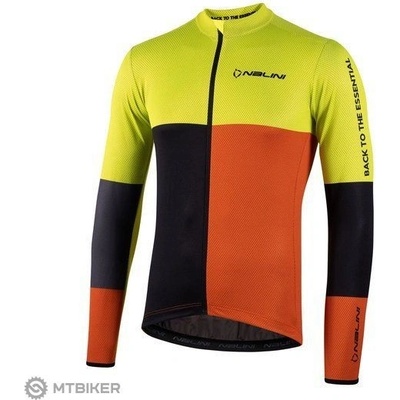Nalini New Ls Coffee Jersey čierna/oranžová/žltá