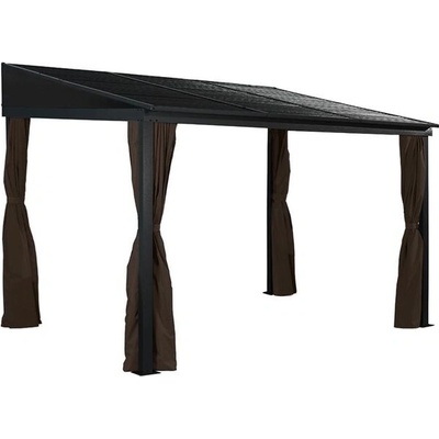 Sojag Portland nástěnná pergola 10x12 288x367x240 cm antracit