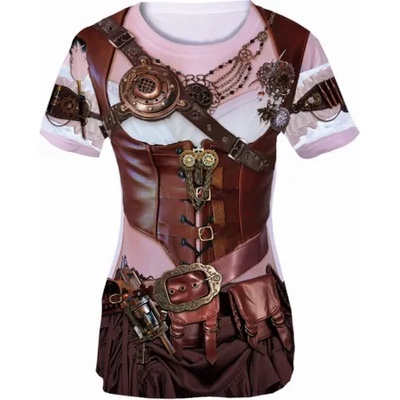 Godan Дамска тениска с щампа - Steampunk Размер - Възрастни: M