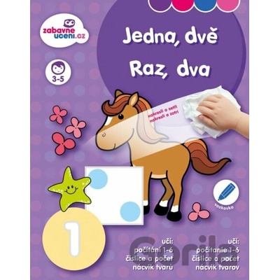 Zábavné učení Stíratelný sešit - Jedna, dvě - Ditipo a.s.