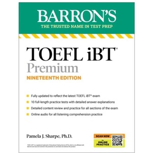 Toefl, IBT Premium, Nineteenth Edition: Prep Book with 10 Practice Tests + Comprehensive Review + Online Audio (ISBN: 9798349703126)