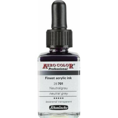 Schmincke Aero Color akrylový atrament Professional Standard 701 neutrálna sivá