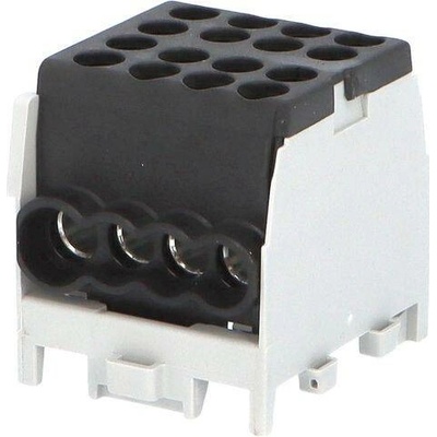 Svorkovnice rozbočovací HLAK 25 1/6 M2 100A 1pól AL/CU IP20 černá na DIN 1010284