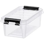 SMARTSTORE Пластмасова кутия за съхранение, 0, 3 литра, с черни дръжки, SMARTSTORE "Classic 0.5", прозрачна 3452070 (3452070)