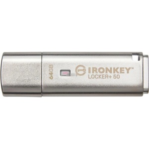 Kingston IronKey Locker+ 50 64GB USB 3.2 (IKLP50/64GB) Флаш памет