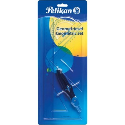 Pelikan Kružítko + pravítka sada 5ks