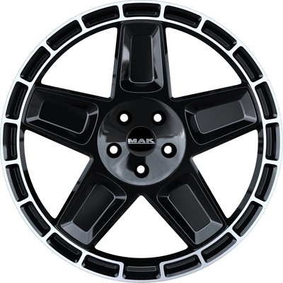 MAK TREK 9x20 5x130 ET25 gloss black mirror ring
