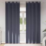 Pure Line Home Плътни завеси в цвят антрацит с метални халки, 2 бр. , 140 x 225 см - zalegloto - 48,90 лв